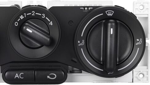 وحدة التحكم في المناخ لسيارة VW Beetle 1998-2010 HVAC سخان لوحة التحكم في المناخ مفتاح التحكم A/C 1C0820045C 599-153 in Kuwait