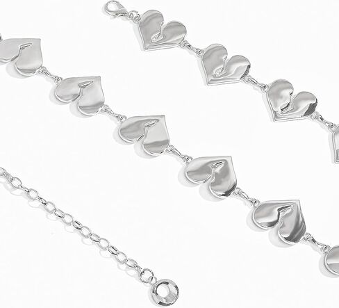 سلسلة بطن على شكل قلب للنساء - إكسسوار مجوهرات للجسم بسلسلة خصر فضية، حزام خصر قابل للتعديل لحفلات الزفاف في المهرجانات in Kuwait