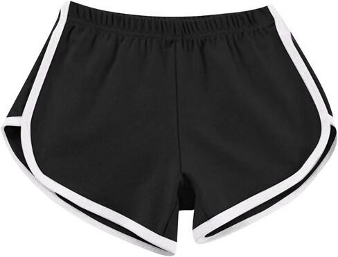 Women's Athletic Shorts 3 Pack Summer Running Active Elastic Waist Yoga Dolphin Shorts Workout Sports Lounge Short Pants in Saudi Arabia