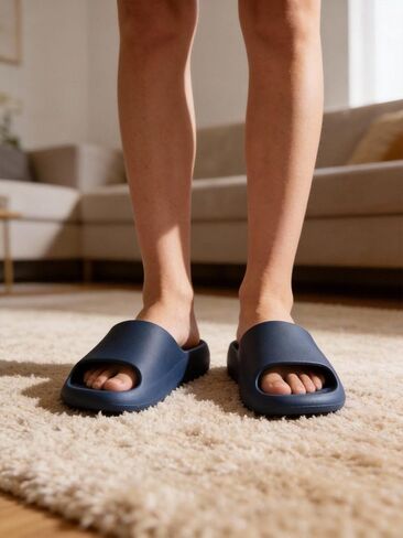 Comfortable EVA Slippers for Couples Non-Slip Indoor Home Shoes Minimalist Design Soft Lightweight for Men Women All Day Wear in Saudi Arabia