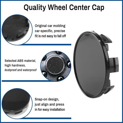 85MM Wheel Center Cap for Nissan 2004-2021 Titan 2004-2021 Armada Rim Hubcap Replacement Covers, 4 PCS, Black, OD: 3.34In, ID: 3.07in in Saudi Arabia