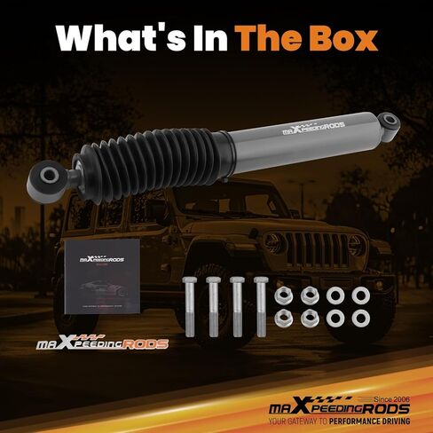 maXpeedingrods Steering Stabilizer for Jeep Wrangler JT Jeep Gladiator JL 2018-2025, G1 Version, Improve Handling Performance in Saudi Arabia