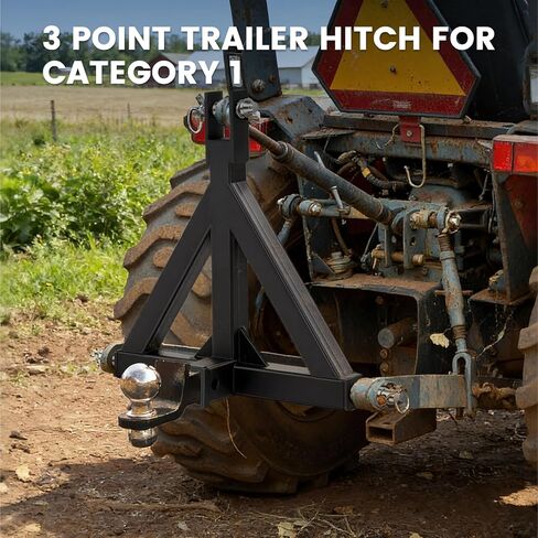 وصلة وصلة مقطورة استقبال 3 نقاط مقاس 2 بوصة من NEWBULIG، وصلة وصلة جرار من الفئة 1 مقاومة للتآكل، محول قضيب السحب سريع التثبيت متوافق مع NorTrac، BX، John Deere، Kubota، أسود in Kuwait