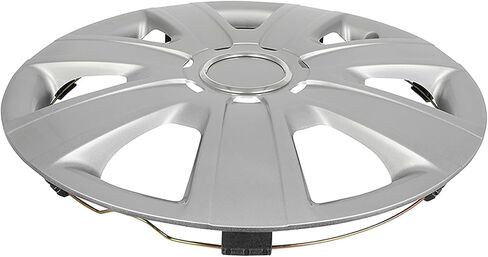 SCITOO 4pcs 15 Inch Silver Hubcaps, Simple Install, Replacement Wheel Covers for Cars, Trucks, SUVs, Beautiful & Durable R15 for Most Cars in Saudi Arabia