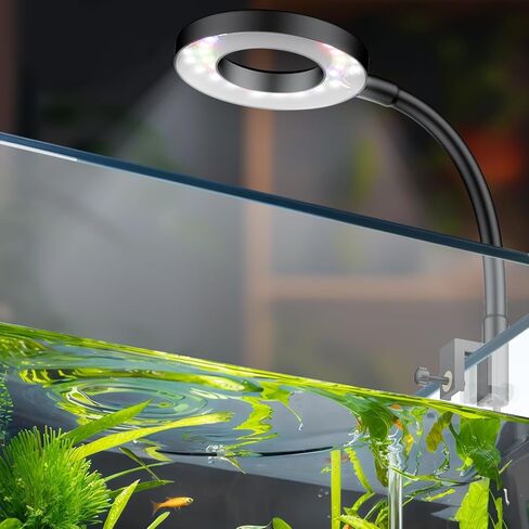 Pawfly Aquarium LED Light 24/7 Fish Tank Light with Full Spectrum Brilliant White Blue Red Green Lights Multi-Colored LEDs with D/N Mode Single Color Effects Timer and Adjustable Brightness in Kuwait