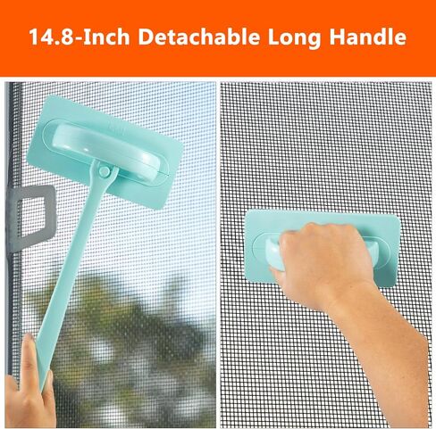 Window Screen Cleaner and Groove Cleaning Brush, Mesh Screen Cleaning Brush and 3 PCS Hand-held Magic Window Track Cleaning Tools for Sliding Door, Sill, Tile Lines, Shutter, Car Vents in Kuwait