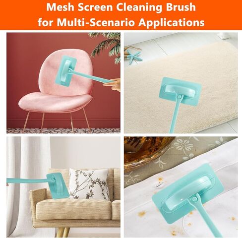 Window Screen Cleaner and Groove Cleaning Brush, Mesh Screen Cleaning Brush and 3 PCS Hand-held Magic Window Track Cleaning Tools for Sliding Door, Sill, Tile Lines, Shutter, Car Vents in Kuwait