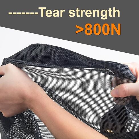 Dump Truck Mesh Tarp 7'x22' Durable Dump Trailer Tarp Opening Shade Truck Bed Cover with Grommets,Heavy Duty Black Cover with 2 Pockets for Easy Installation in Saudi Arabia