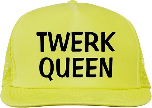 قبعة Twerk Queen Bright Neon Truckers الشبكية ذات الإطباق الخلفي في 6 ألوان زاهية in Kuwait