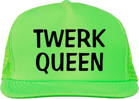 قبعة Twerk Queen Bright Neon Truckers الشبكية ذات الإطباق الخلفي في 6 ألوان زاهية in Kuwait