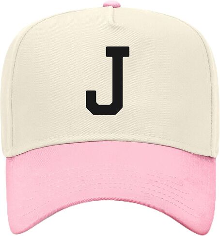 Letter J Vintage Trucker Hat | Alphabet Name Initial | Premium Snapback Baseball Hat for Men & Women in Saudi Arabia
