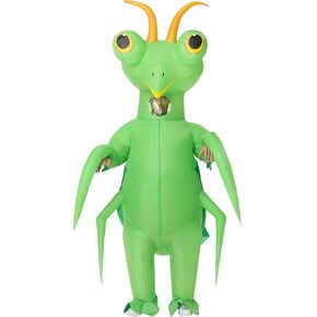Mantis Costume For Adults,Funny Inflatable Costumes,Halloween Blow up Insect Costume for Women Men Cosplay Parties in Kuwait