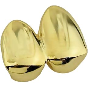 Double Tooth Grillz 14k Gold Plated Upper Top Right Side Canine Two Teeth Grills in Kuwait