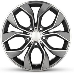 عجلة ألومنيوم بديلة جديدة مقاس 18 × 8 بوصة OEM لـ 2015-2017 BMW X3 5-120 مم رمادي معدني 18 بوصة حافة BM 36116862889 in Kuwait