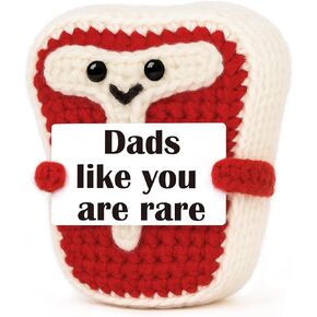 Birthday Gifts for Dad from Daughter Son Wife for Easter Fathers Day Birthday Gifts for Dad Step-Dads Father in Law Funny Gift for Best Dads Bonusdad New Daddy, Handmade Crochet Steak Presents in Saudi Arabia