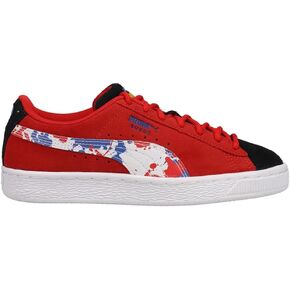 PUMA Kids Boys Suede Splash Lace Up Sneakers Shoes Casual - Red in Kuwait