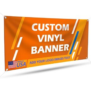 Customize 13oz Vinyl Banner, Custom Backdrop Indoor or Outdoor, Banners and Signs Printing Personalized for Business Graduation and Birthday with Logo, Image and Text in Kuwait