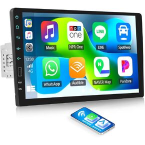 SIXWIN 9 Inch Single Din Touchscreen Car Stereo with Bluetooth FM Mirror Link EQ Backup Camera Steering Wheel Control MIC 1080P HD Screen 7 Color Light Car MP5 Multimedia Player in Kuwait