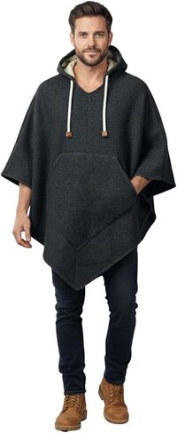 Boho Tops Wool Poncho for Men - Clint Eastwood - Daryl Dixon - Men Poncho - Handamade Products - Cowboy Serape Shawl - Lightweight but Cozy. in Saudi Arabia