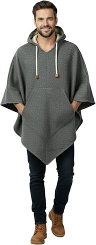 Boho Tops Wool Poncho for Men - Clint Eastwood - Daryl Dixon - Men Poncho - Handamade Products - Cowboy Serape Shawl - Lightweight but Cozy. in Saudi Arabia
