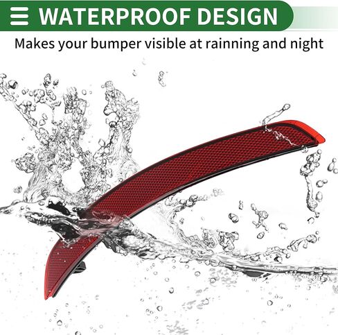 Motoforti Bumper Reflector Bumper Reflector Side Marker for Audi A3 2014-2016 Plastic No.8VD945106/8V5945106A Red Durable in Saudi Arabia