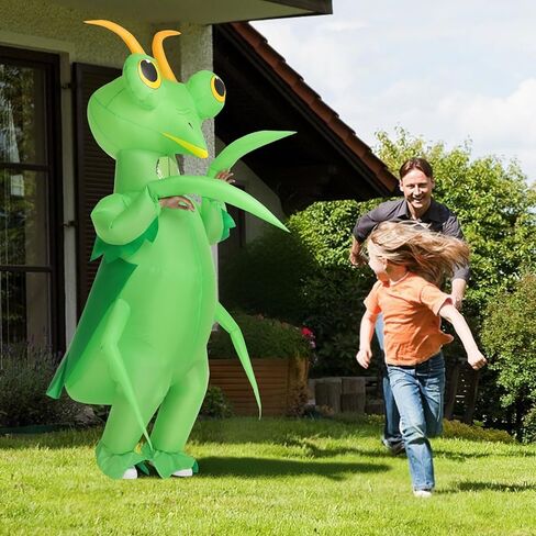 Mantis Costume For Adults,Funny Inflatable Costumes,Halloween Blow up Insect Costume for Women Men Cosplay Parties in Kuwait