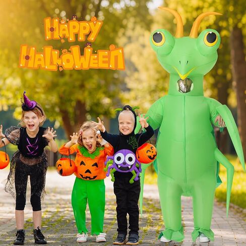 Mantis Costume For Adults,Funny Inflatable Costumes,Halloween Blow up Insect Costume for Women Men Cosplay Parties in Kuwait