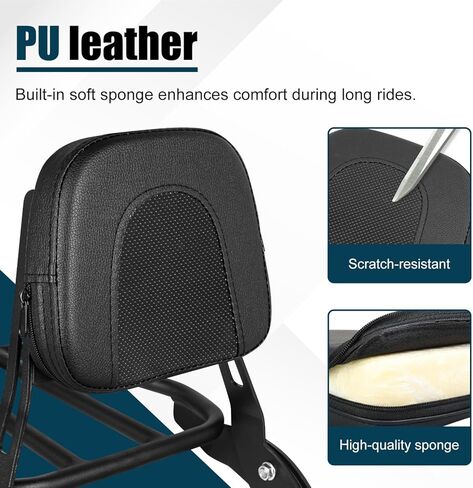 Motorcycle Passenger Backrest Sissy Bar With Back Rest Cushion Pad And Luggage Rack Compatible With For Honda Rebel 1100 1100T DCT CMX1100 2021-2025 in Kuwait