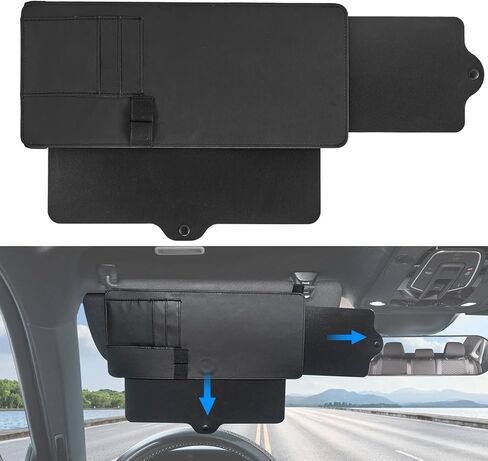 JoyTutus Car Sun Visor Extender, Sun Visor for Car Protects from Anti-Glare, UV Rays Visor Extender Sun Blocker Sun Windshield Sunshade for Cars SUV in Saudi Arabia