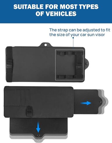 JoyTutus Car Sun Visor Extender, Sun Visor for Car Protects from Anti-Glare, UV Rays Visor Extender Sun Blocker Sun Windshield Sunshade for Cars SUV in Saudi Arabia