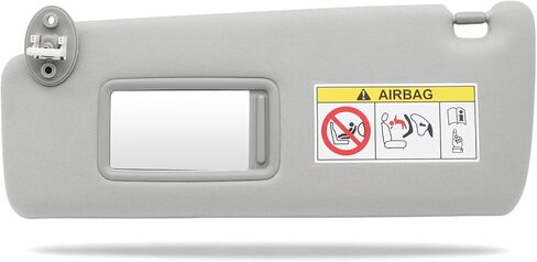 Gray Sun Visor Left Driver Side Compatible with GX460 2010-2023 74320-60D22-A0 Sunshade Front Left Side W/Mirror in Saudi Arabia