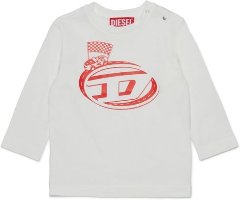 Diesel Baby Boys' Long Sleeves Jersey T-Shirt with Funny Racing Graphics in Saudi Arabia