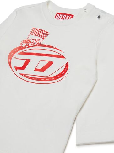 Diesel Baby Boys' Long Sleeves Jersey T-Shirt with Funny Racing Graphics in Saudi Arabia