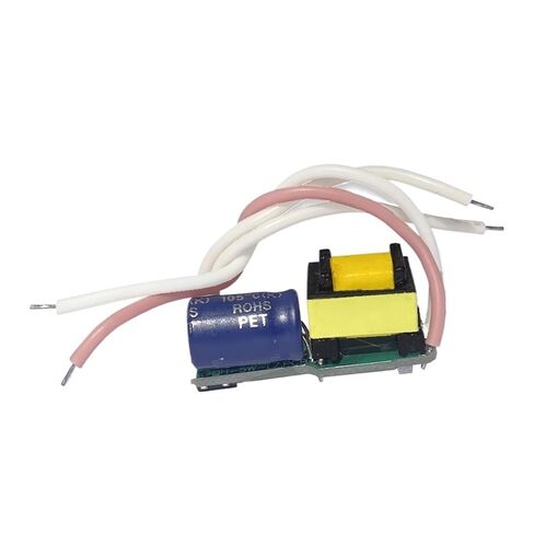 2pcs LED Driver Power Supply 1W 2W 3W 4W 5W Built-in No Strobe Lighting Transformer Bare Board for Ceiling Light Spotlight(DC 2-17V 300mA) in Saudi Arabia