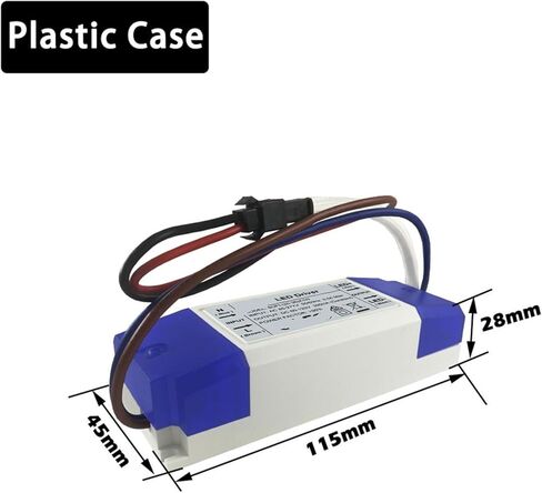 1pcs LED Driver 20W 24W 30W 36W Power Supply AC85-77V to DC 18-39V 30-60V 39-85V 60-120V DownLighting(Plastic Case,60-120V 300mA) in Saudi Arabia