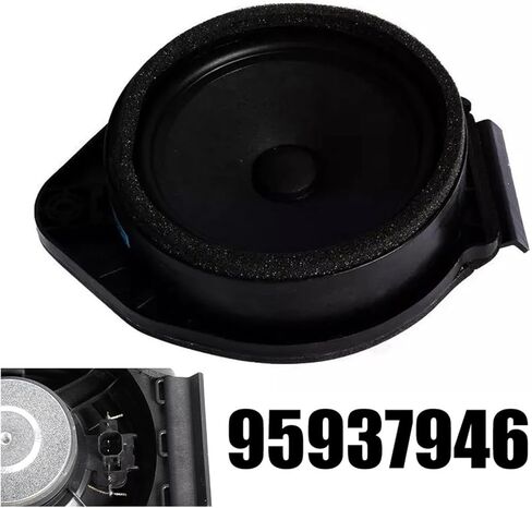 OEM 95937946 Black Front Door Speaker Black ABS Material Easy Installation Non-Deformation Design Practical Use Compatible with Chevrolet in Kuwait