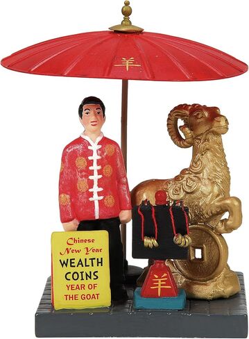 Department 56 Christmas in The City Village Accessories Luck Necklaces are The Goat Figurine, 4 Inch, Multicolor in Saudi Arabia