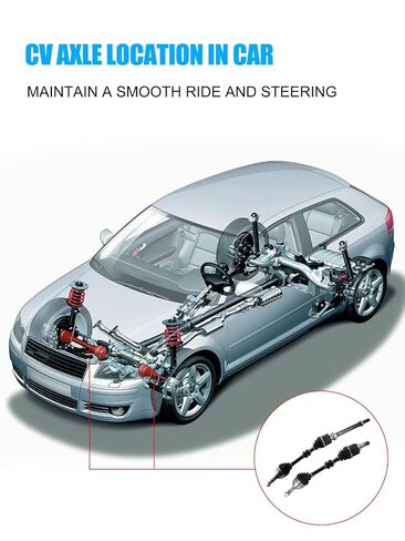 39101ED805 39101EL005 2 PCS Front CV Axle Shaft Assembly (1.8L ONLY) for Nissan Versa 2007-2012,Tiida 2007-2014,Driver and Passenger Side,#NCV53907 NCV53906 66-6251 66-6250 39101EM40C in Saudi Arabia