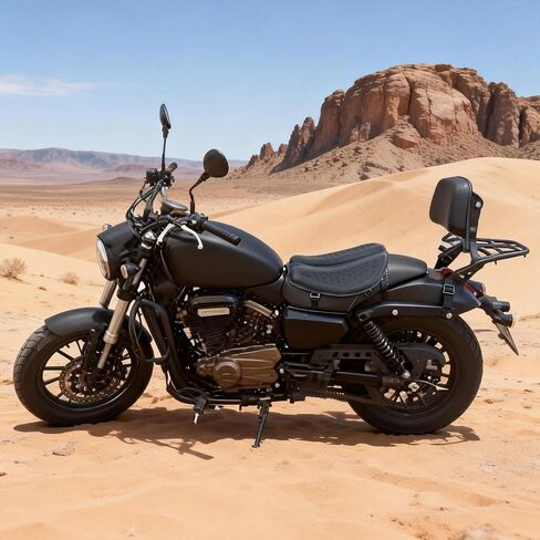 وسادة مقعد جل للدراجات النارية - وسادة تخفيف الضغط الناعمة القابلة للطي مع تصميم مريح للبتلات وهيكل مسامي ثلاثي الأبعاد على شكل قرص العسل، رائع ومريح للرحلات الطويلة (أسود) in Kuwait