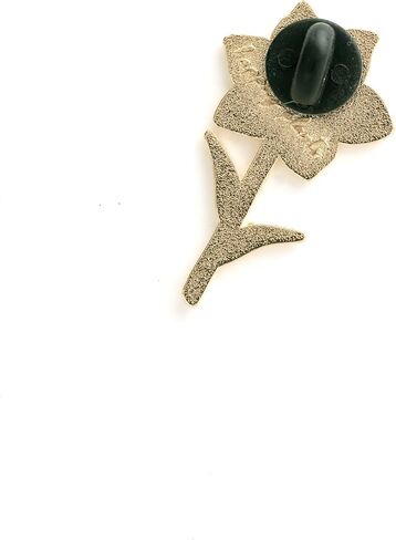 Yellow Daffodil Hard Enamel Pin - Handcrafted Spring Flower Brooch for Gardeners & Flower Lovers in Saudi Arabia