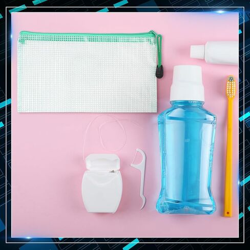 150 Pack Pencil Pouch Bulk Gifts Back to School Mesh Zipper Pencil Cases 4 x 9 Inch Small Clear Holder Storage Multipurpose Cosmetics Toiletry Bags for Office Bill Travel Organization in Saudi Arabia