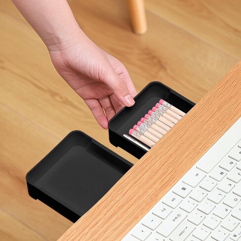 Hidden Storage File Box, Under-desk Drawer Design, File Organizer, Space-saving, Ideal for Desk Organization in Saudi Arabia