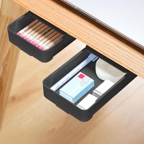Hidden Storage File Box, Under-desk Drawer Design, File Organizer, Space-saving, Ideal for Desk Organization in Saudi Arabia