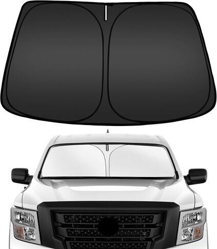 ARISMOTOR Windshield Sun Shade for Rivian R1S 2022-2024, Custom Fit Foldable Front Window Sunshade Sun Visor Protector, Block UV Rays Keep Your Car Cooler in Kuwait