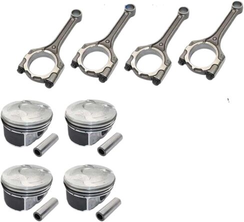Connecting Rod And Pistons And Rings Kit For G4FD G4FC Engine 23510-2B010 23041-2B600 23041-2B610 Compatible With Accent Rio 1.6L DOHC in Saudi Arabia