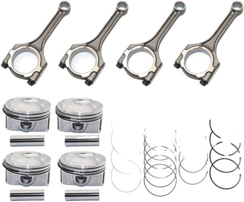 Connecting Rod And Pistons And Rings Kit For G4FD G4FC Engine 23510-2B010 23041-2B600 23041-2B610 Compatible With Accent Rio 1.6L DOHC in Saudi Arabia