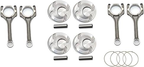Connecting Rod And Pistons And Rings Kit For G4FD G4FC Engine 23510-2B010 23041-2B600 23041-2B610 Compatible With Accent Rio 1.6L DOHC in Saudi Arabia