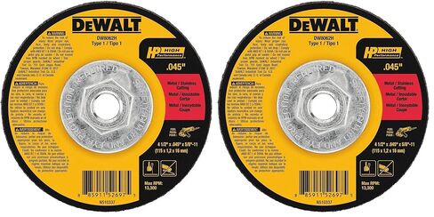 DEWALT DW8062H 4-1/2" X .045" X 5/8"-11 HP Type 1 Cutting Wheel in Saudi Arabia
