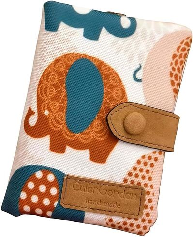 Elephant Wallet for Women, Cute Printed Cloth Wallet with Detachable Wrist Strap, Small Multi-Card Wallet with Coin Pocket, Cute Small Wallet for Daily Use in Saudi Arabia
