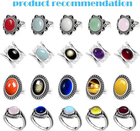 Natural Waterdrop Stone Wide Band Ring,Sterling Silver Genuine Teardrop Crystal Quartz Gemstone Statement Wide Chunky Full Finger Band Ring for Women in Saudi Arabia
